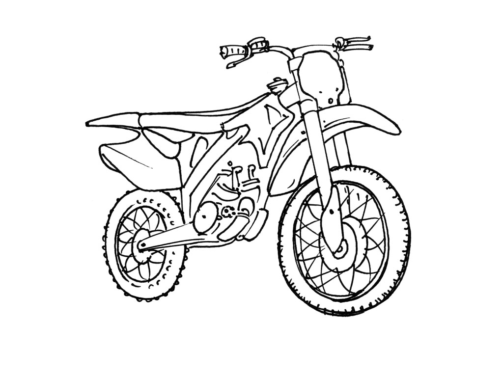 92 dessins de coloriage Moto Cross à imprimer