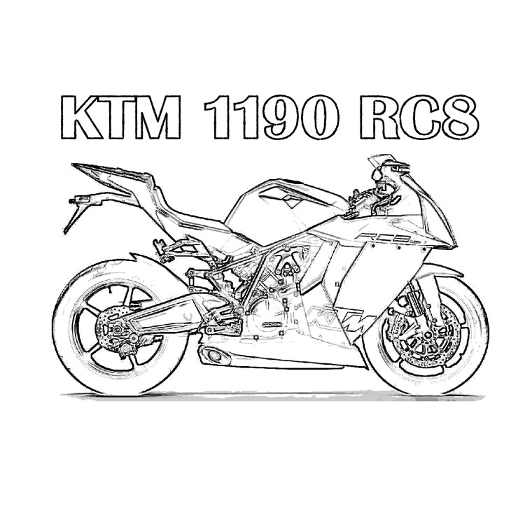 4 dessins de coloriage Moto Gratuit à imprimer coloriage moto gratuit
