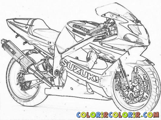 coloriage moto tuning