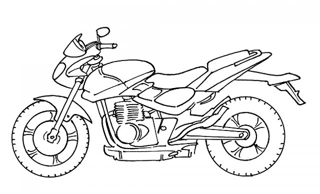 113 Dessins De Coloriage Moto à Imprimer