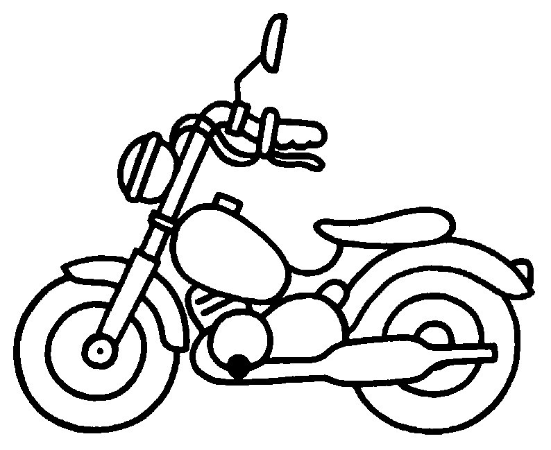 coloriage  dessiner moto 3 roues