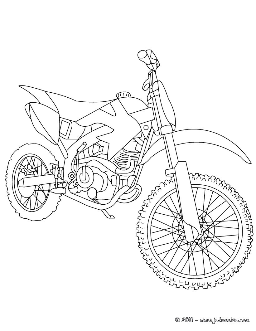 coloriage à dessiner moto ducati