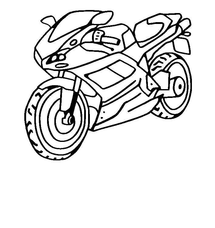 coloriage gratuit moto cross