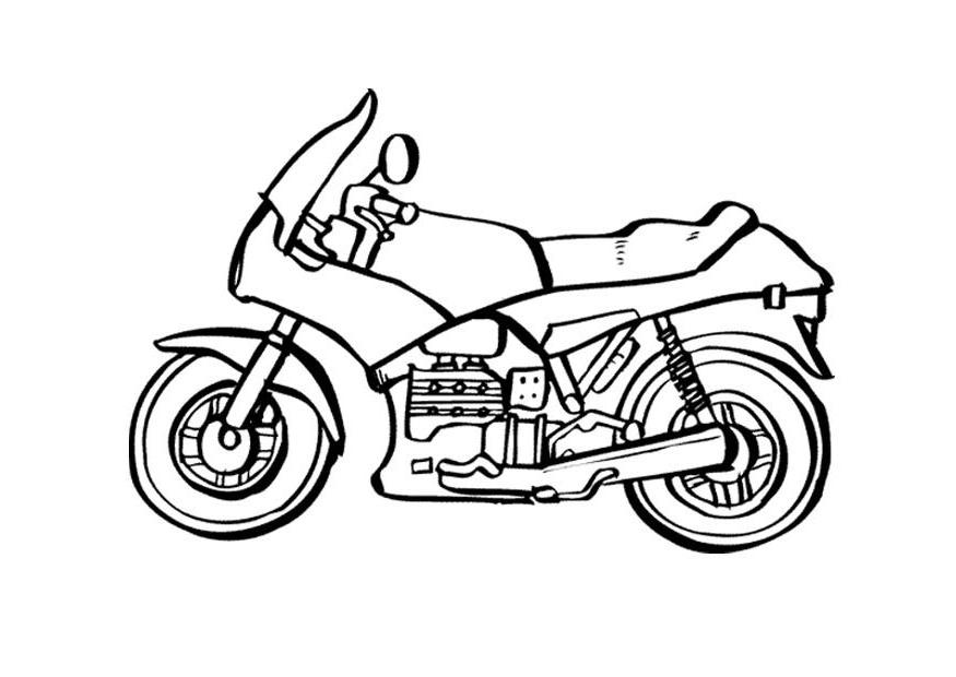 coloriage moto r6