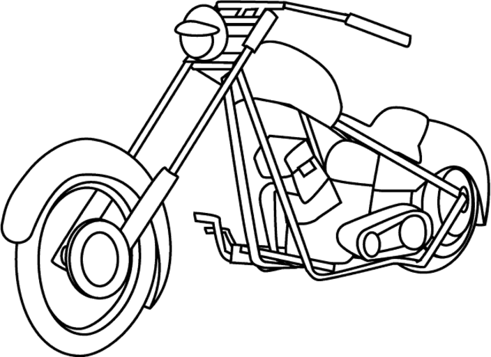 Dessin Moto Harley Davidson