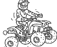 imprimer dessin à colorier moto course