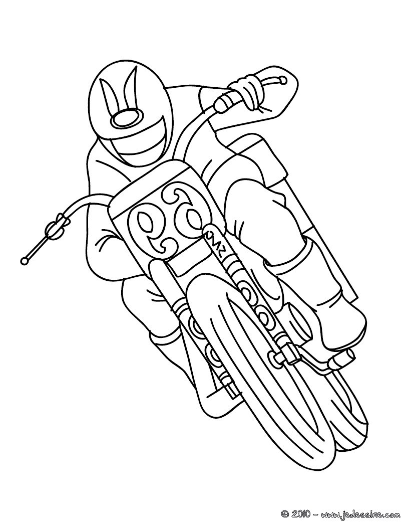 coloriage à dessiner moto spiderman a imprimer