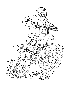 coloriage moto triumph