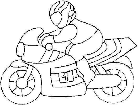 dessin moto harley davidson