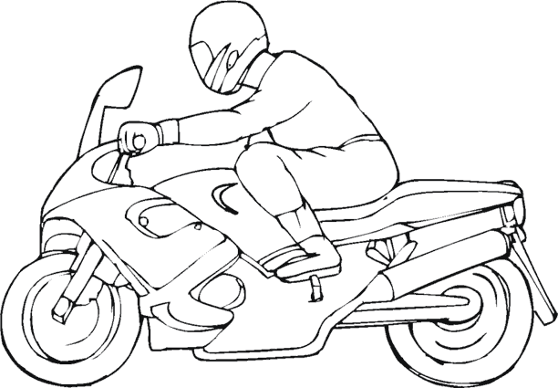 dessin motos harley