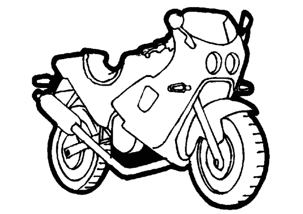 dessin à colorier moto ducati