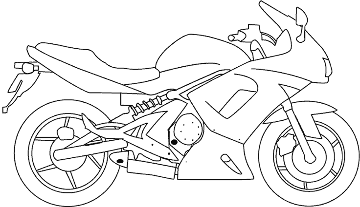 dessin moto power rangers a imprimer