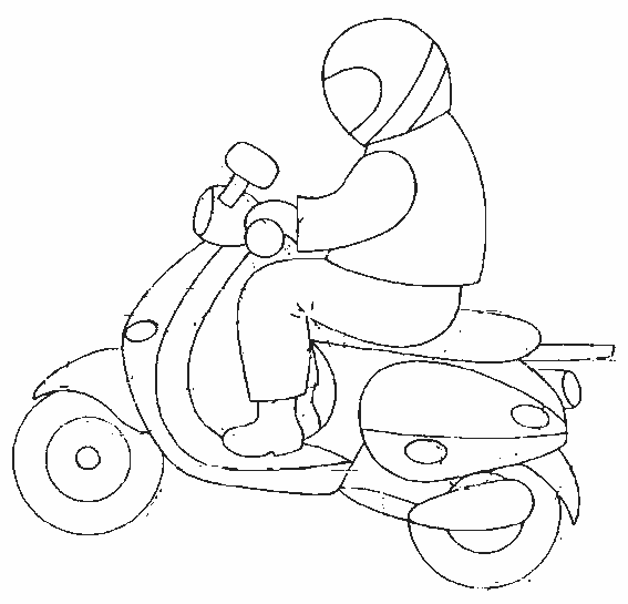 coloriage à dessiner moto cross gratuit