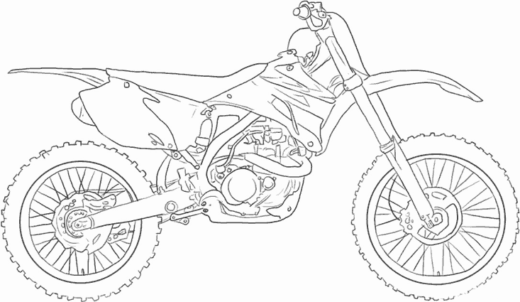 moto yamaha dessin