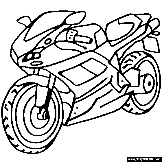 dessin motocyclette