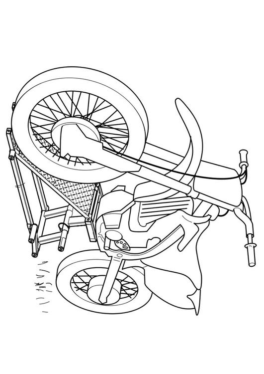 dessin à colorier motocyclette