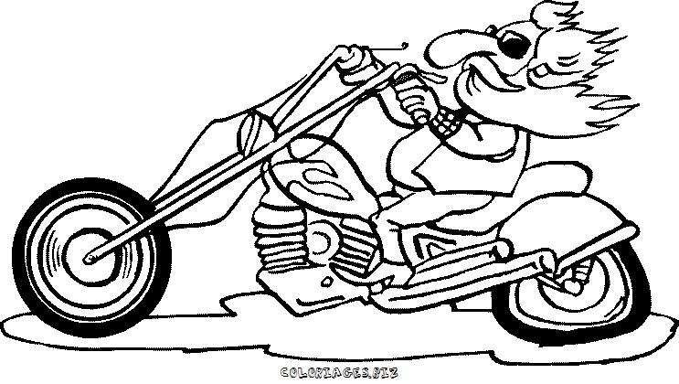 coloriage de moto 125