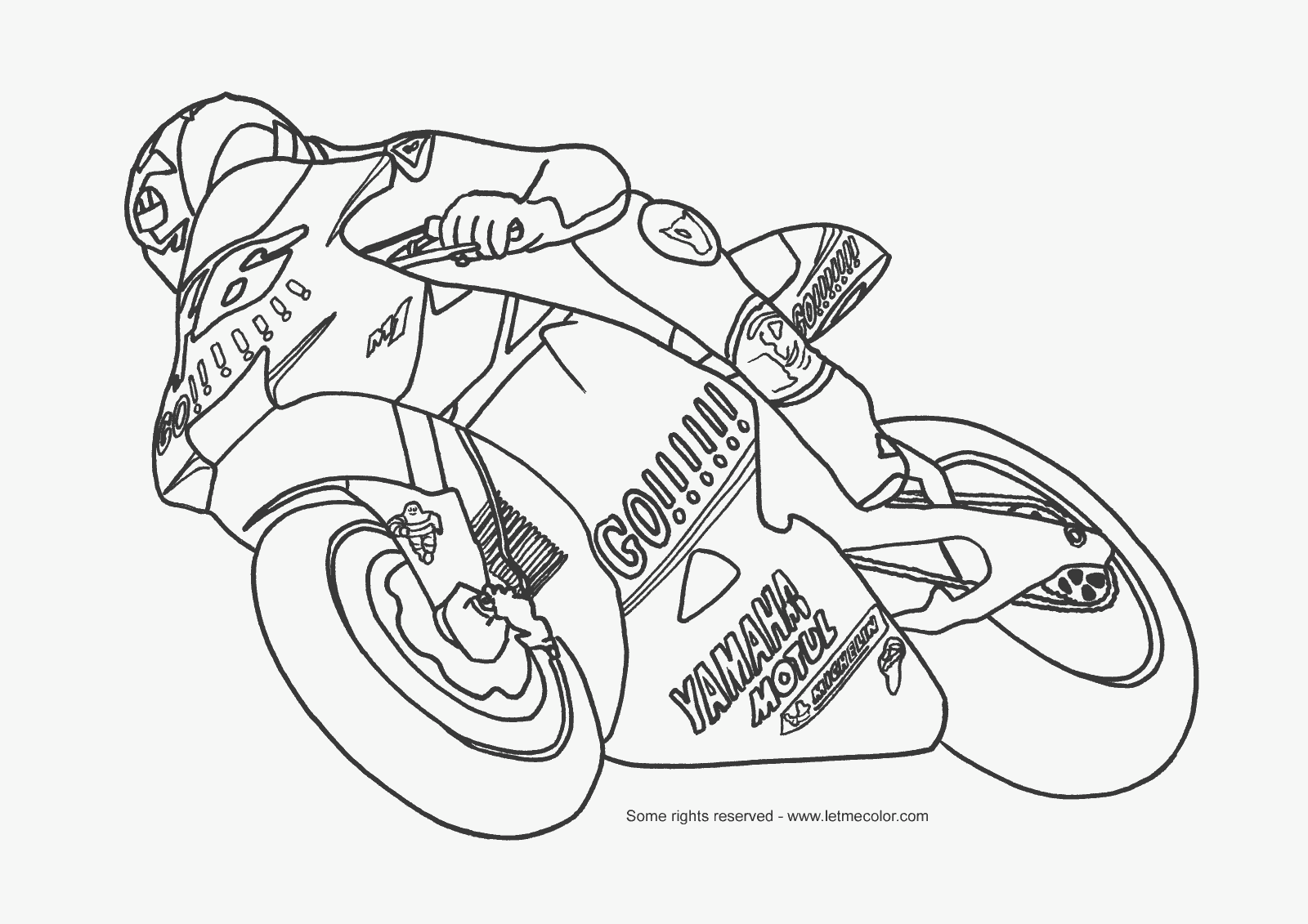 coloriage motos a imprimer