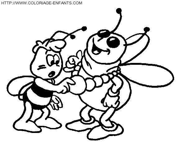 dessin à colorier capitaine crochet et mouche