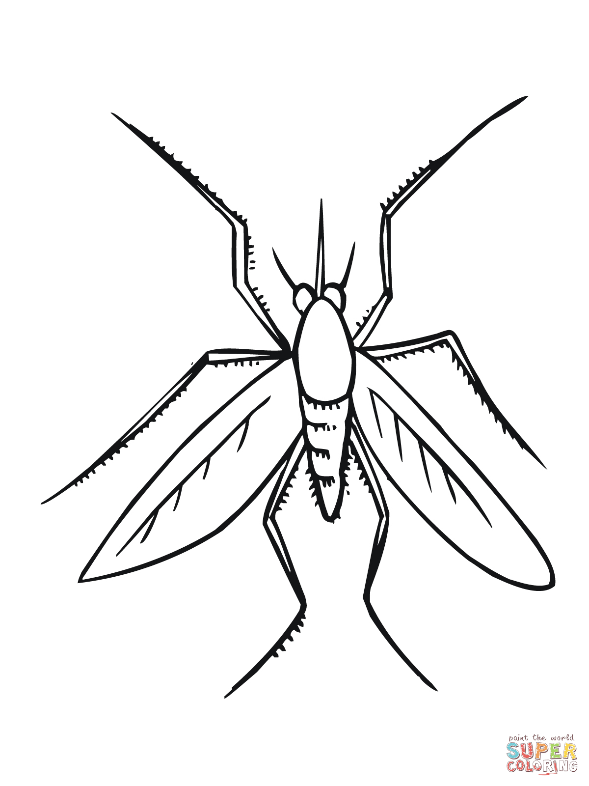 coloriage  dessiner piqure de moustique