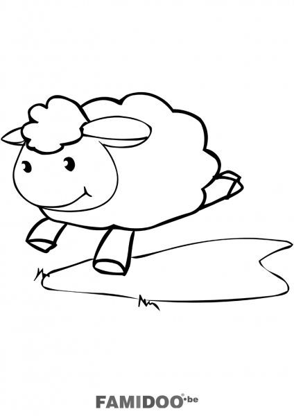 Coloriage Mouton à colorier - Dessin à imprimer dessin mouton aid