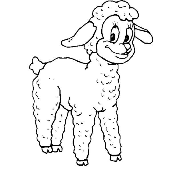 coloriage à dessiner mouton à imprimer