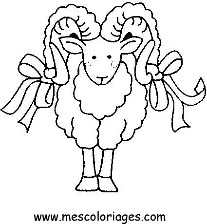 dessin a imprimer animaux mouton