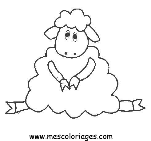 dessin mouton imprimer gratuit