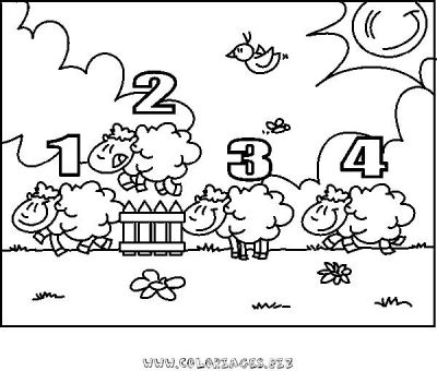dessin à colorier un mouton