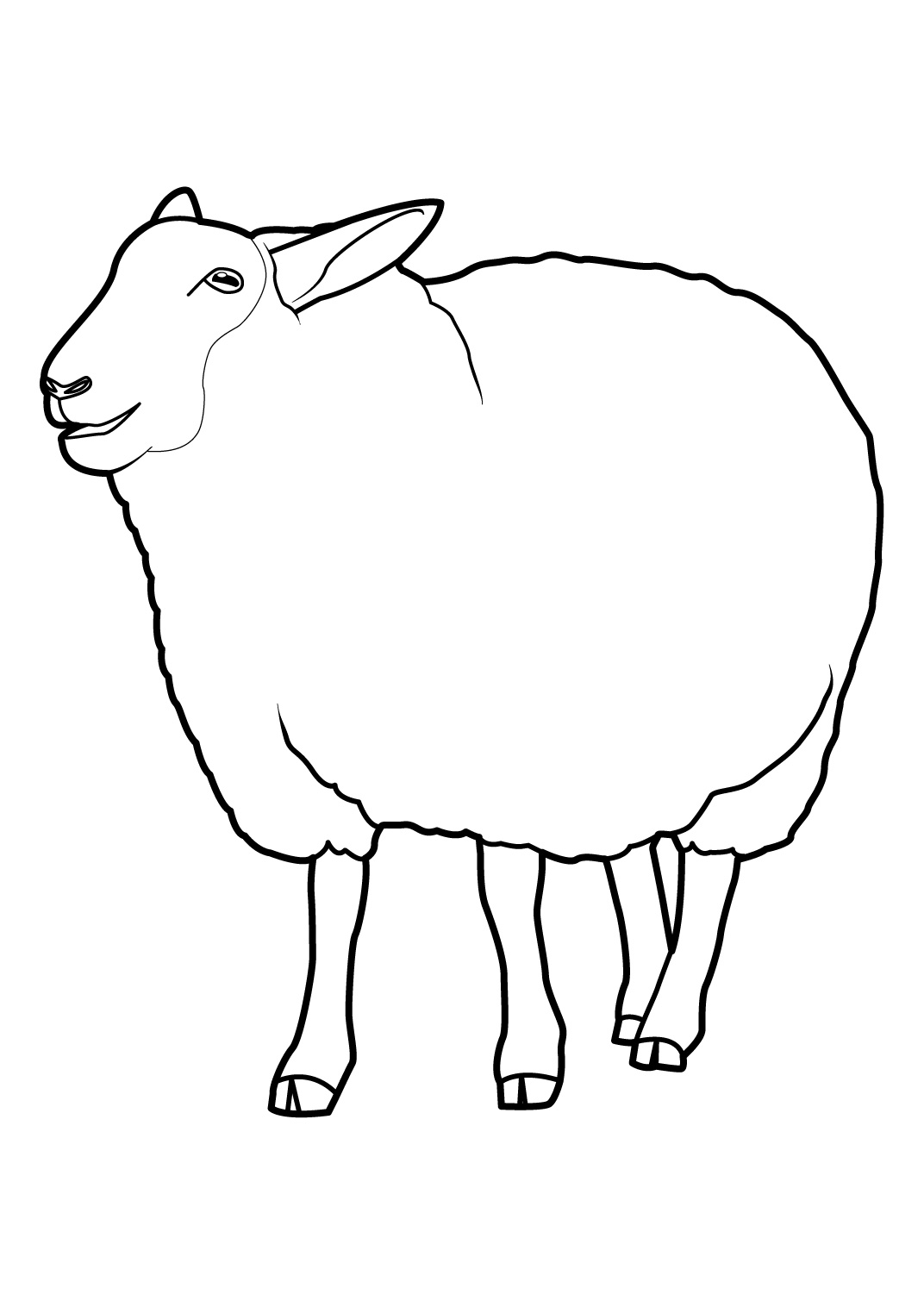 jeux de dessin à colorier de mouton gratuit