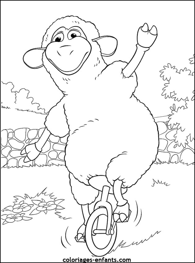 dessin mouton et berger