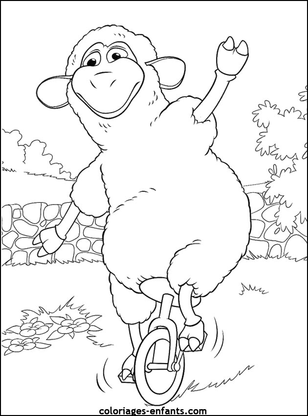 Coloriage mouton minecraft