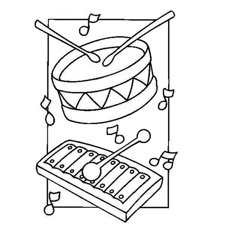 coloriage en musique