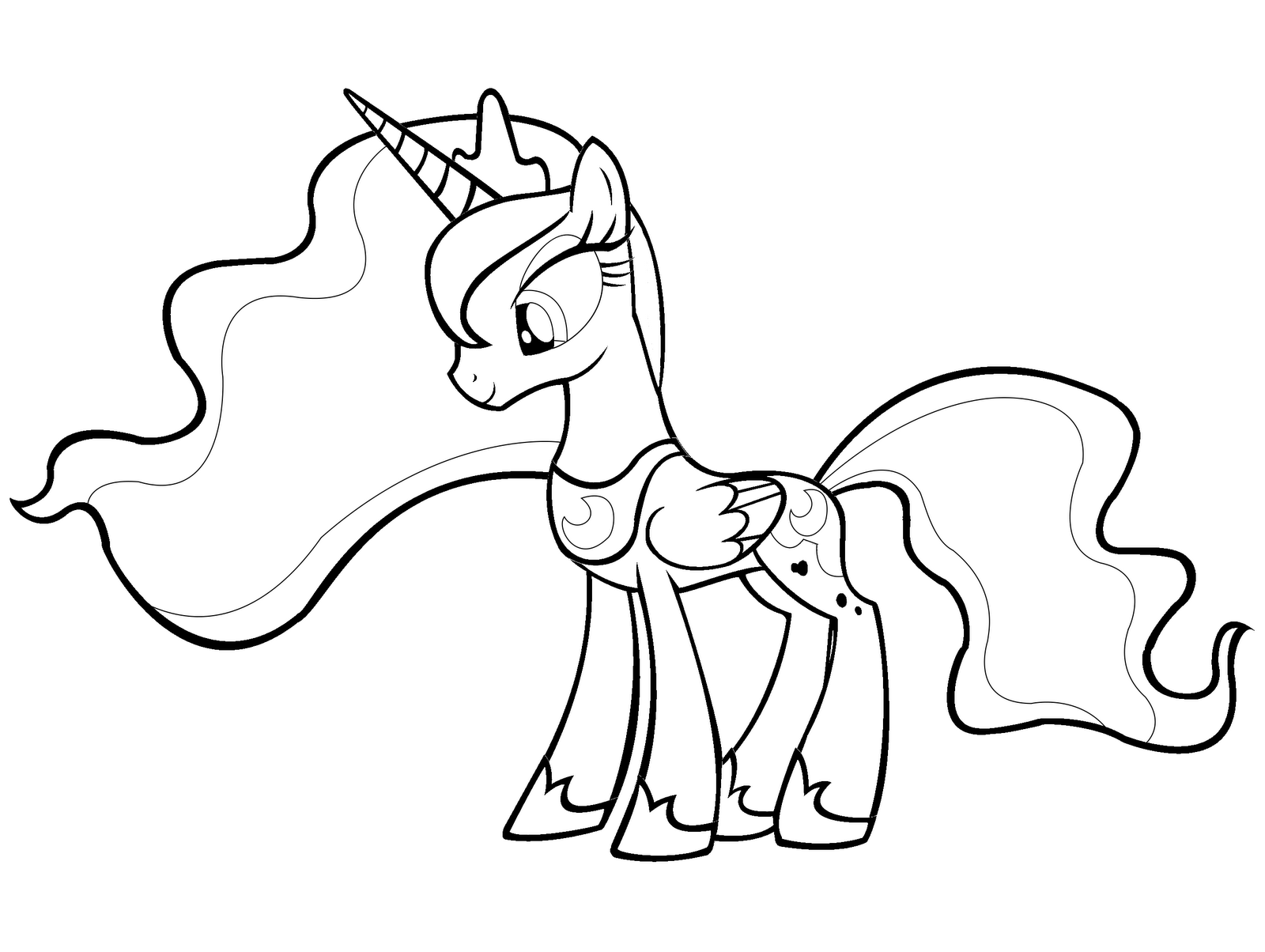 coloriage my little pony a imprimer