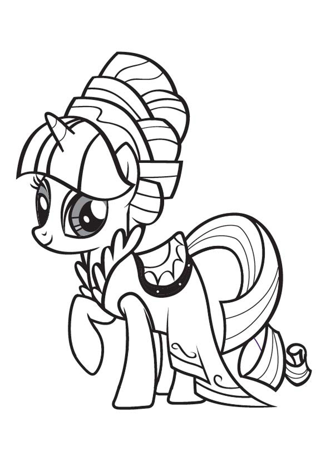 coloriage my little pony celestia