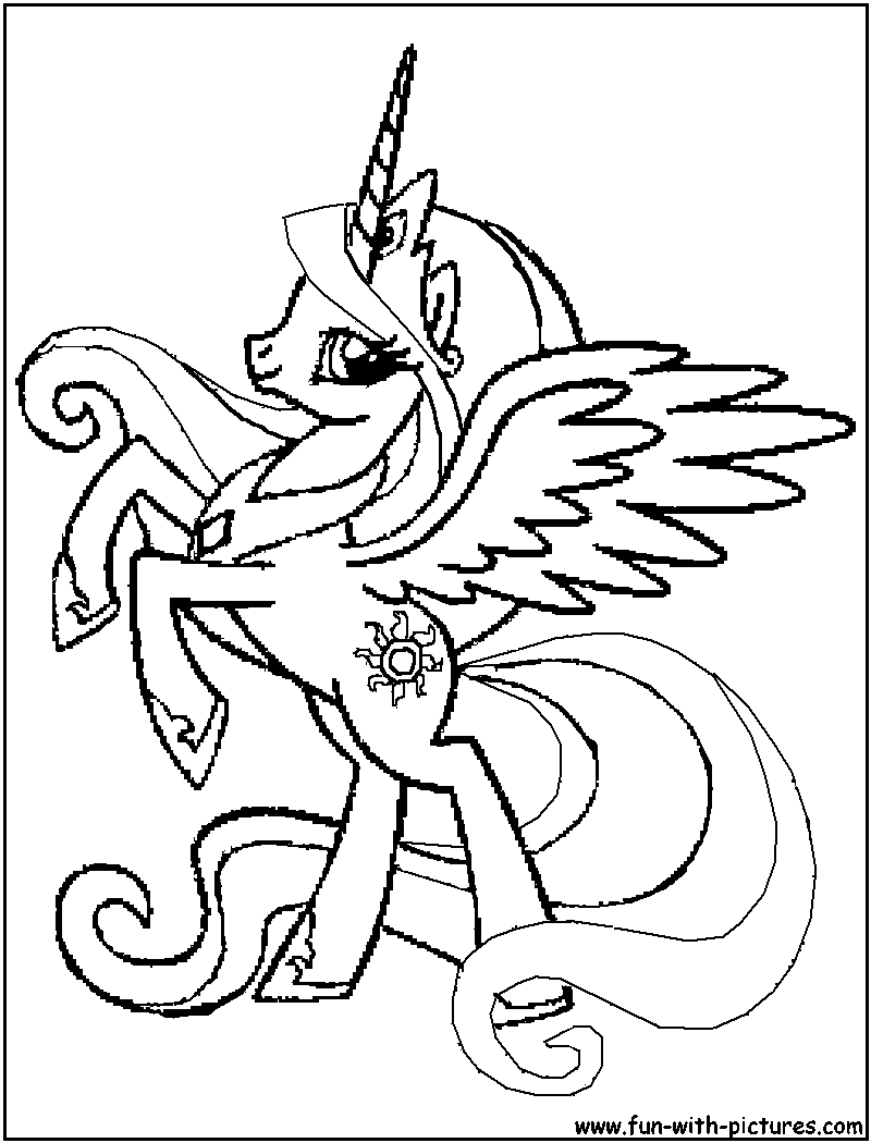 Coloriages Princesse Celestia Fr Hellokids 13 Dessins De Coloriage My Little Pony Celestia Imprimer