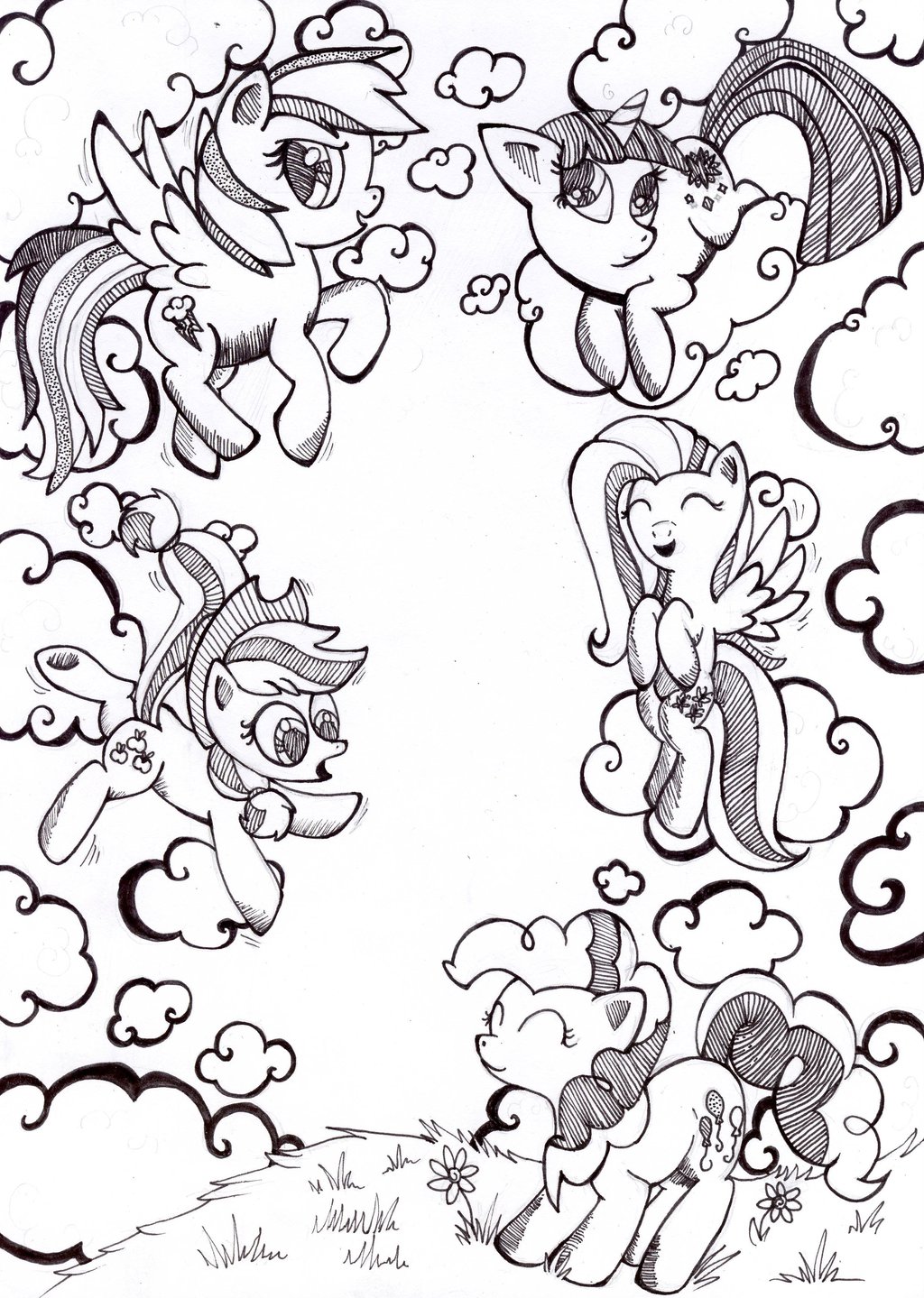 coloriage my little pony equestria