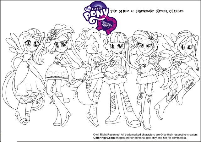 coloriage my little pony equestria