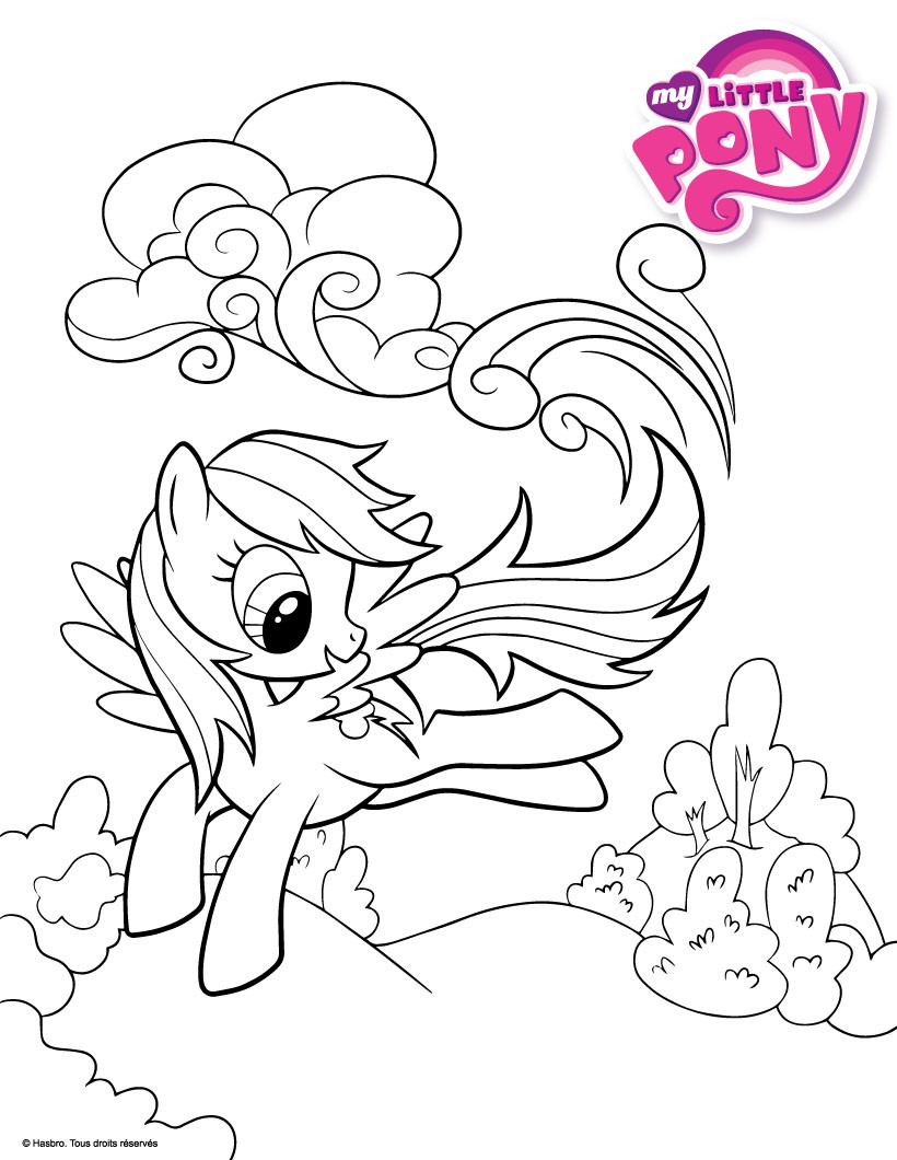 coloriage my little pony fluttershy