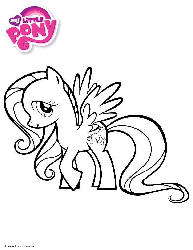 11 Dessins De Coloriage My Little Pony Fluttershy Imprimer