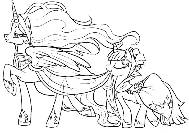 coloriage my little pony humaine