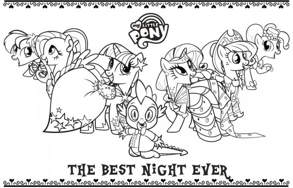coloriage my little pony humaine