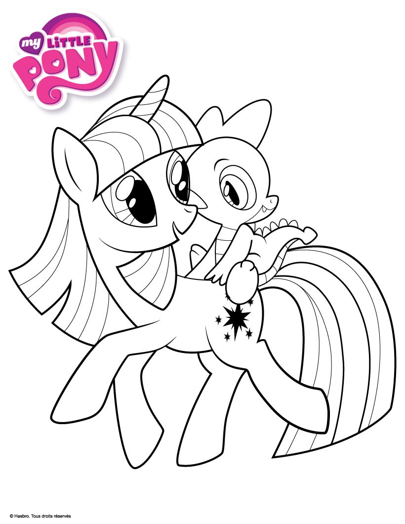 9 dessins de coloriage My Little Pony Twilight à imprimer