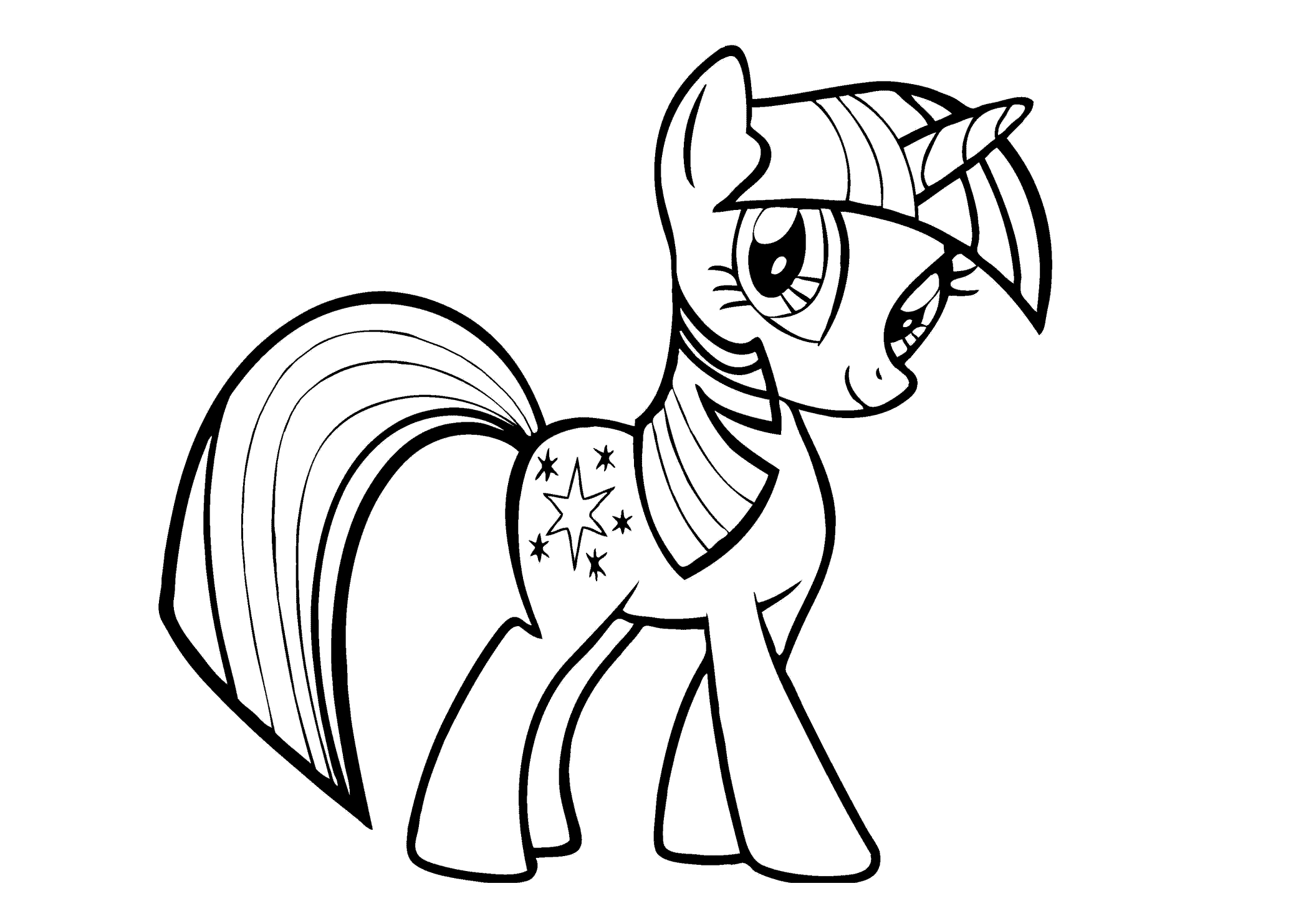 coloriage à dessiner my little pony equestria