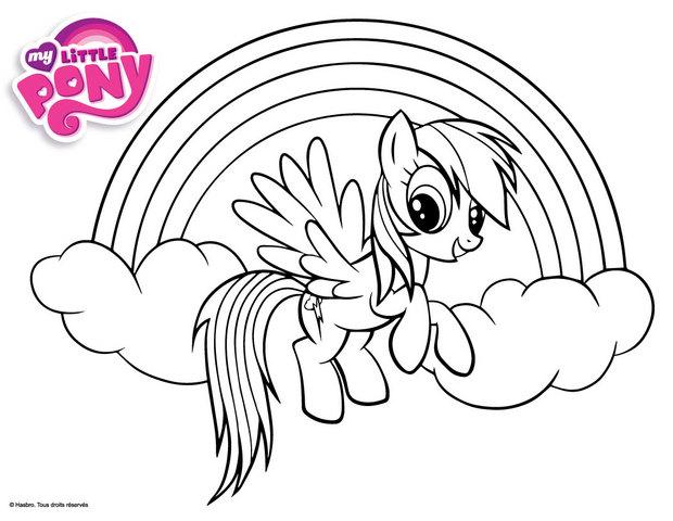 dessin  colorier my little pony a colorier