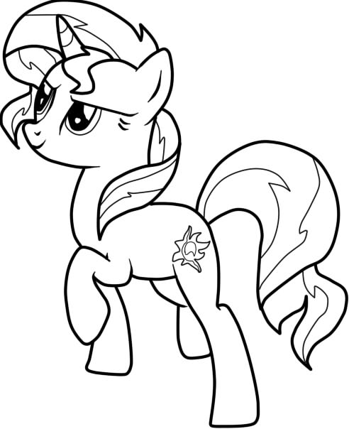 coloriage my little pony celestia