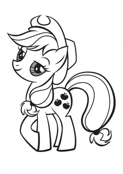 dessin à colorier my little pony rainbow dash