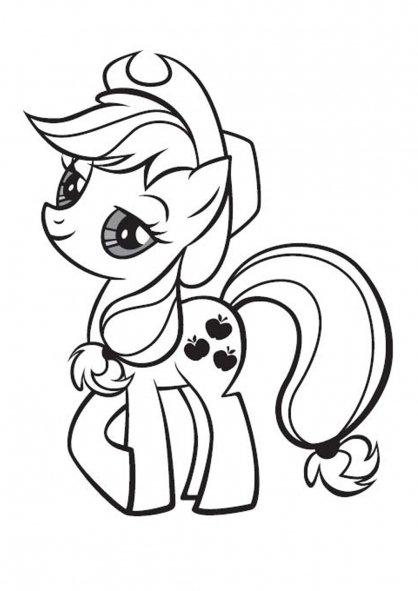 coloriage my little pony noel