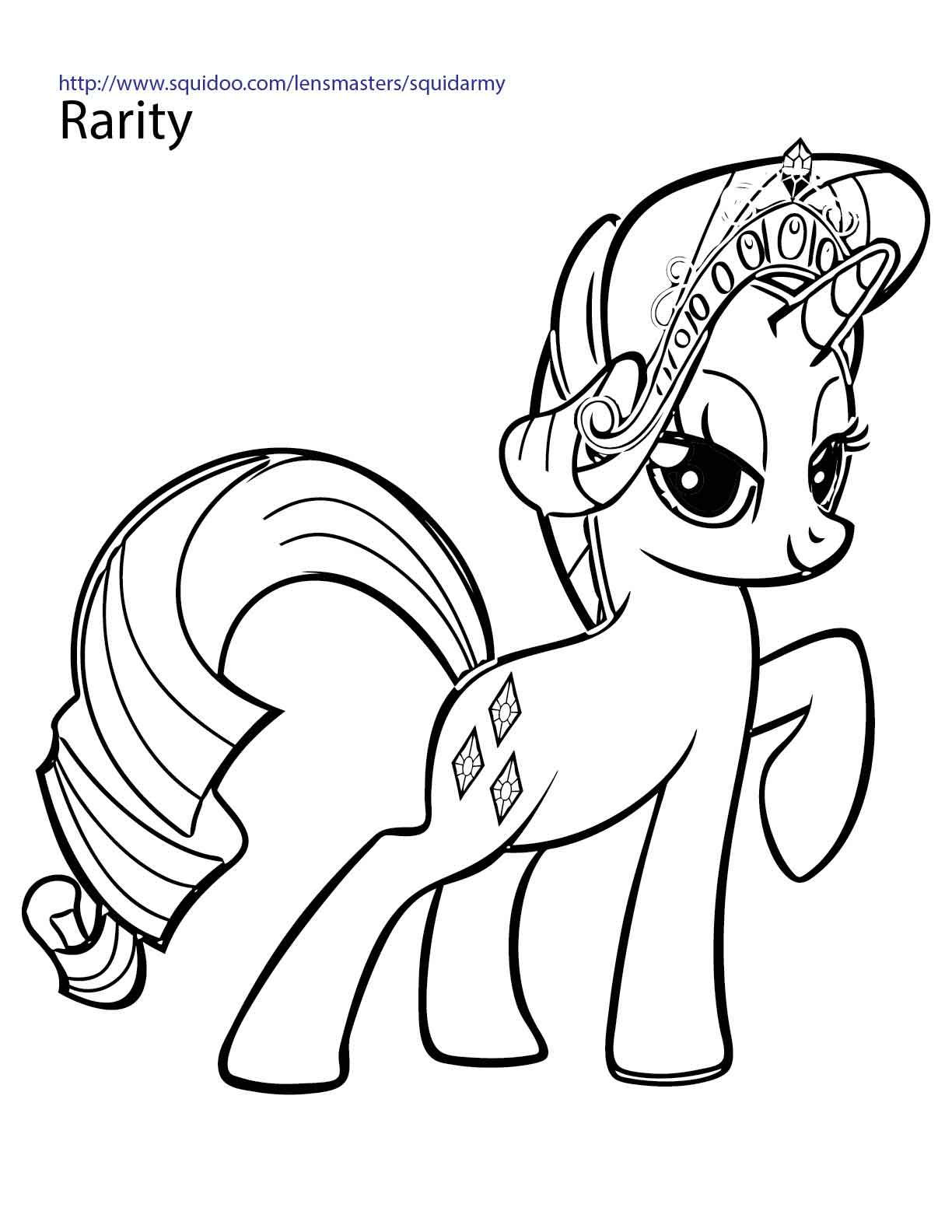 coloriage  imprimer my little pony princesse luna