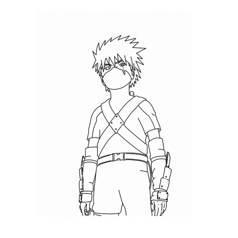 naruto dessin à colorier image